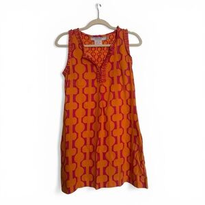 Gretchen Scott Designs Orange and Pink Sleeveless Dress/Beach Cover Up XS